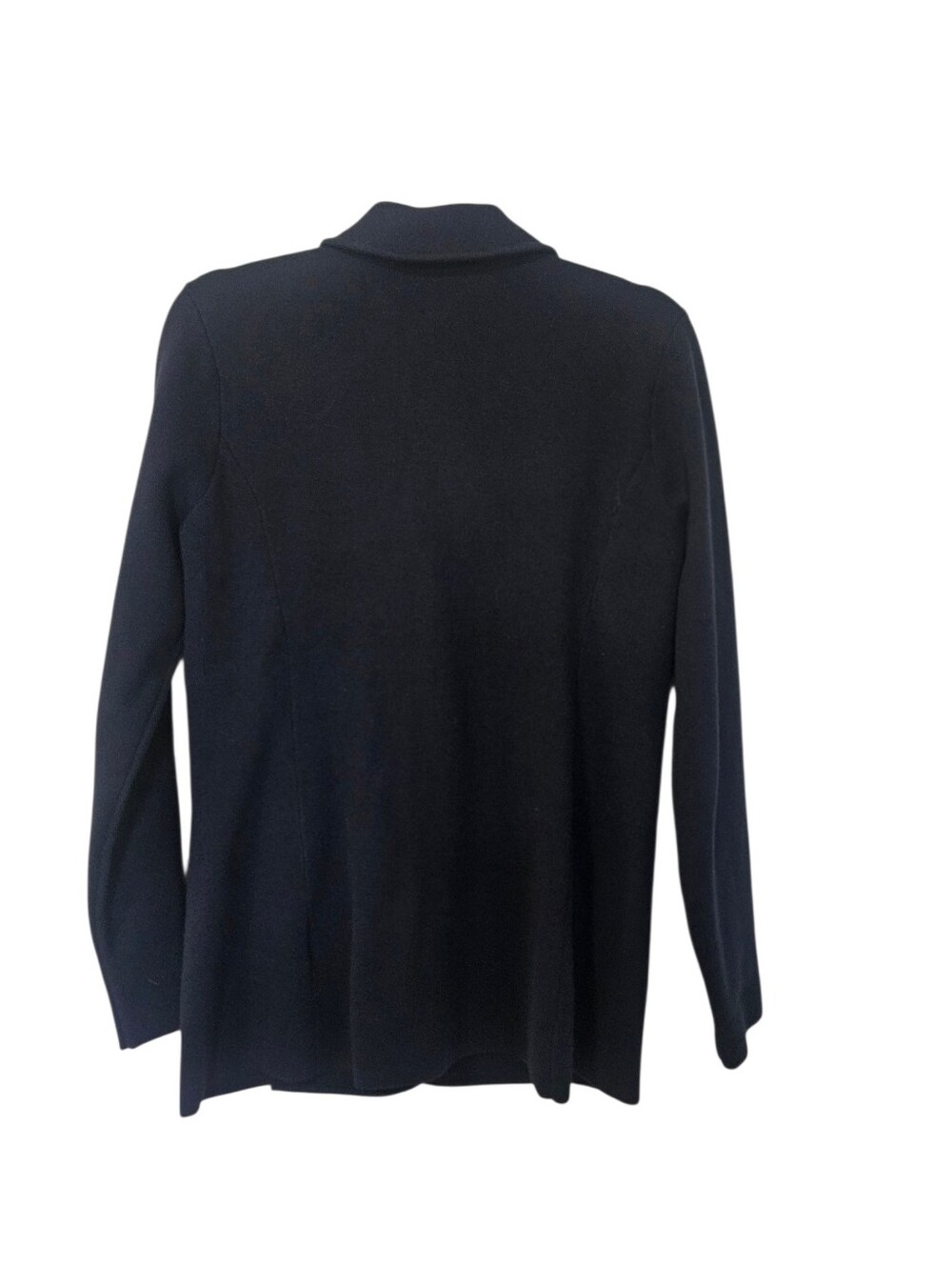 Lauren Ralph Lauren Navy Structured Knit Blazer - Picture 11 of 11